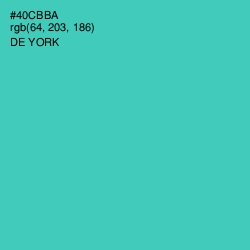 #40CBBA - De York Color Image